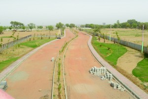 Top view of inland roads